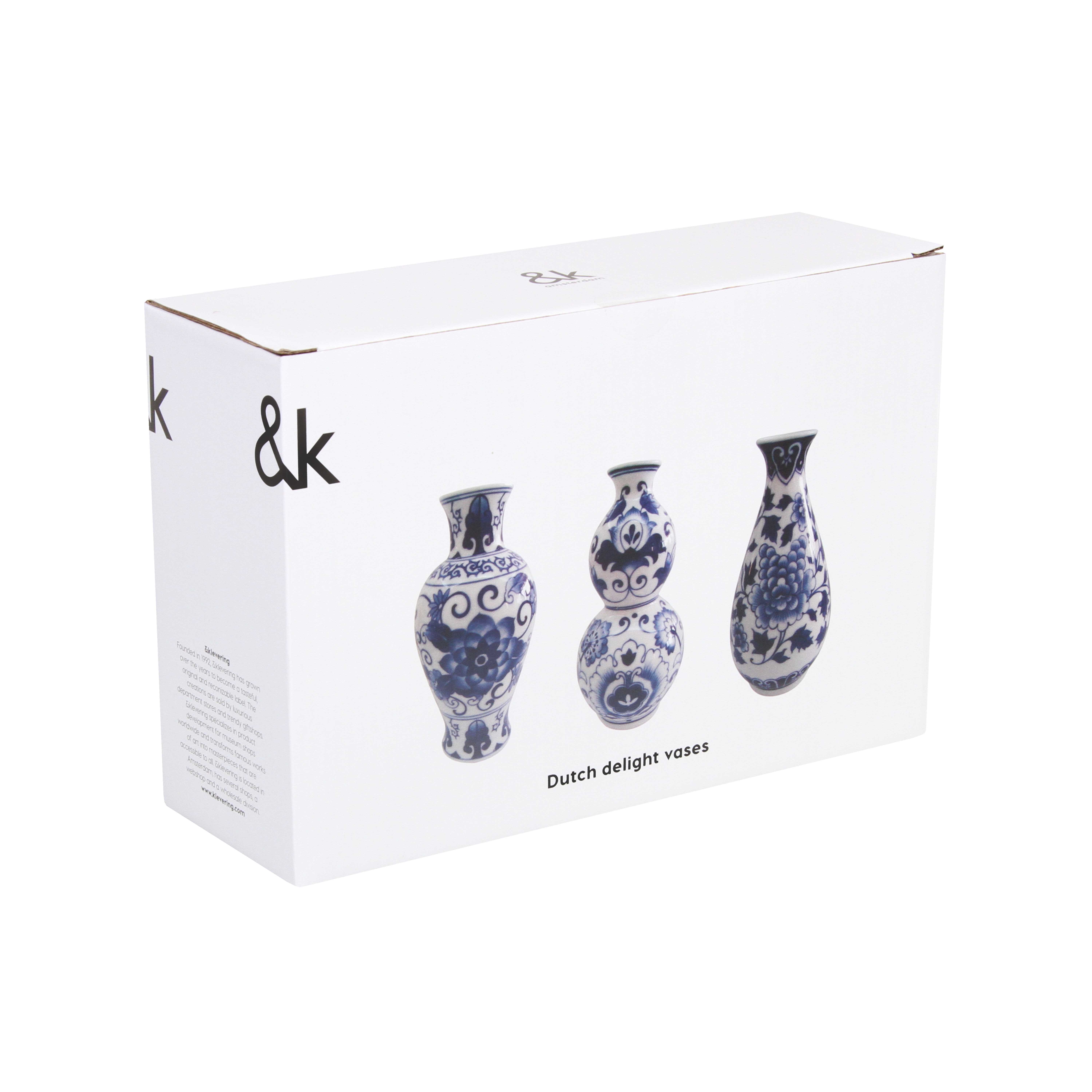 Vase dutch delight set of 3 New blues &k Amsterdam